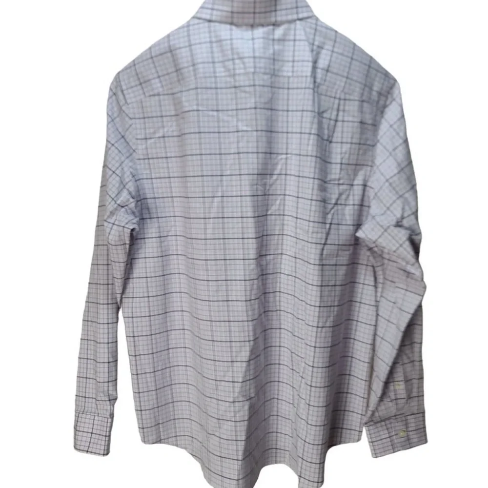 Men's Grid Windowpane Checkered Button Down Shirt - Picture 2 of 10